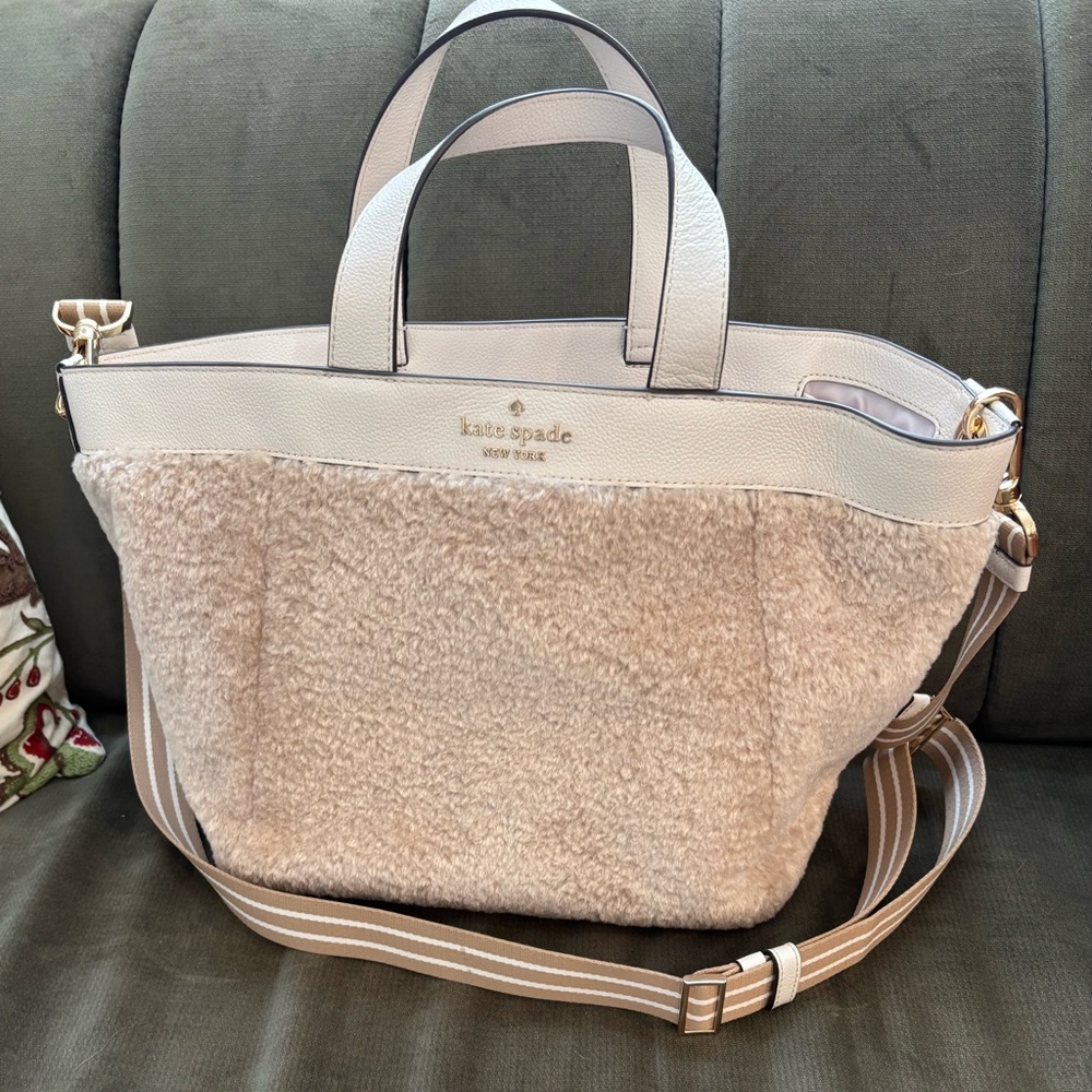 Kate Spade Faux Fur Tote Bag